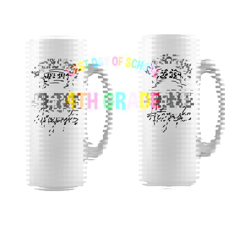 2023-2024 Last Day Of School Autograph 4Th Grade Graduation Coffee Mug