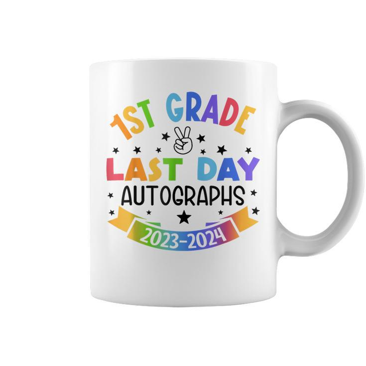 2024 Last Day Of School Autograph 1St Grade Graduation Party Coffee Mug