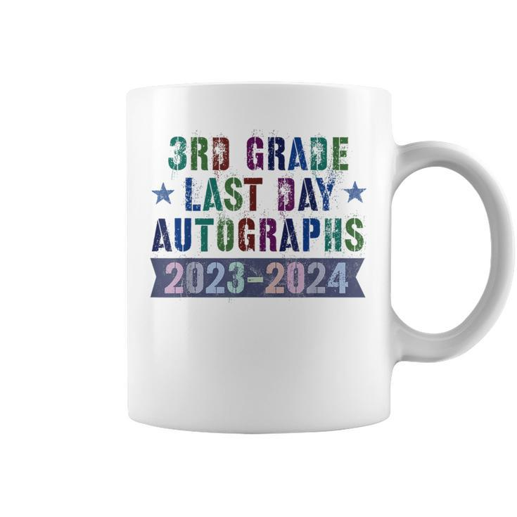 3Rd Grade Last Day School Autographs 2024 Graduation Sign My Coffee Mug