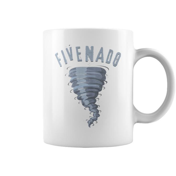 5Th Birthday Tornado Turning Five Fivenado Coffee Mug