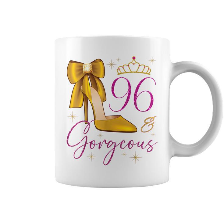 96 And Gorgeous 96Th Birthday 96 Years Old Queen Bday Party Coffee Mug