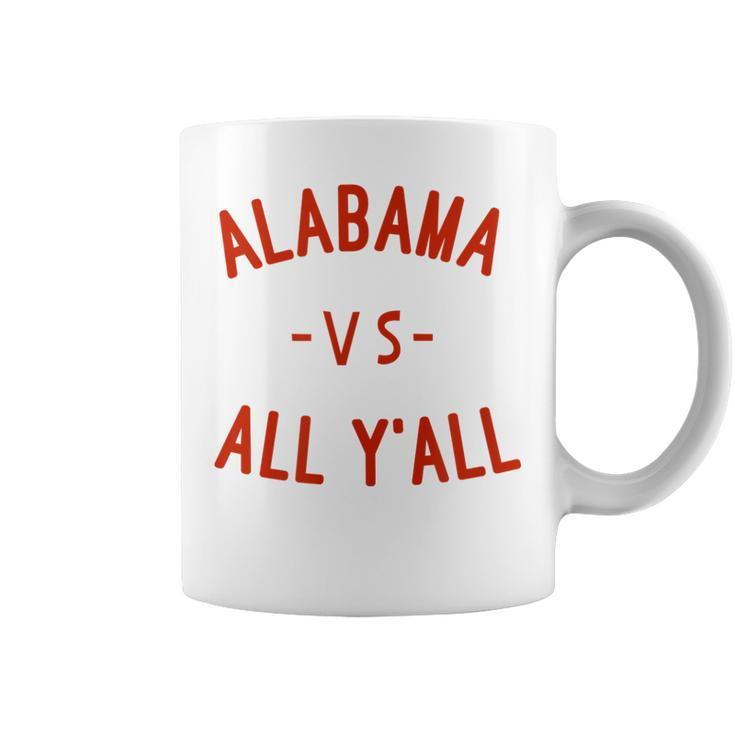 Alabama Vs All Yall With Crimson Letters T Coffee Mug