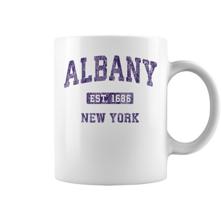 Albany New York Vintage Athletic Sports Coffee Mug