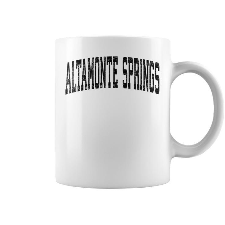 Altamonte Springs Florida Fl Vintage Athletic Sports Black D Coffee Mug