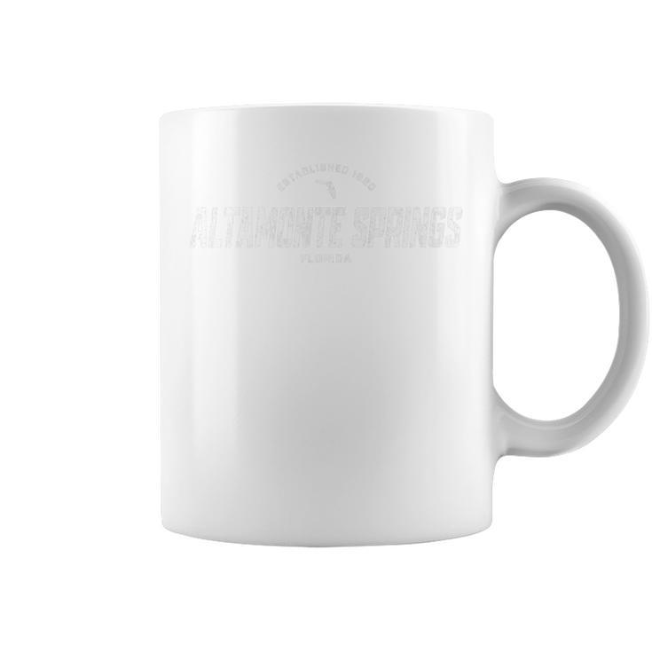 Altamonte Springs Florida Fl Vintage Athletic Sports Logo Coffee Mug