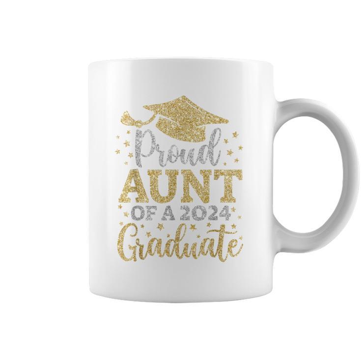 Aunt Senior 2024 Proud Aunt Of A Class Of 2024 Graduate Coffee Mug