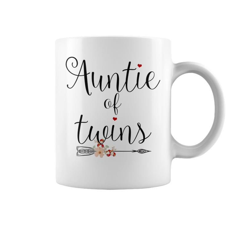 Auntie Of Twins Newborn Baby Reveal Twin Girls Boys Coffee Mug