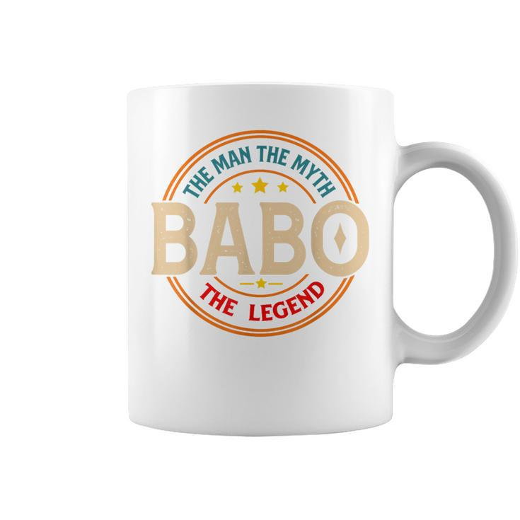 Babo The Legend The Man Babo Fathers Day Coffee Mug
