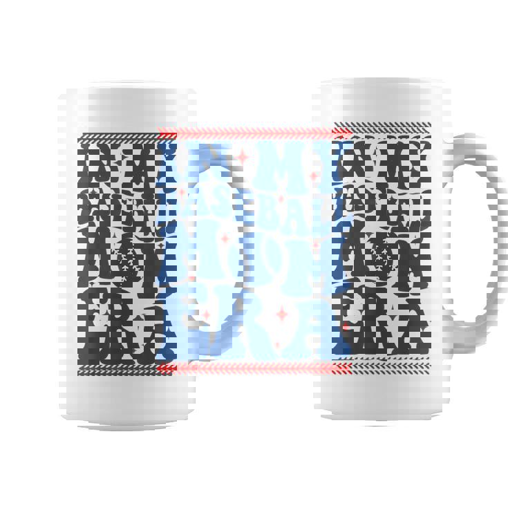 In My Baseball Mom Era Groovy Baseball Mom Team Mother's Day Coffee Mug