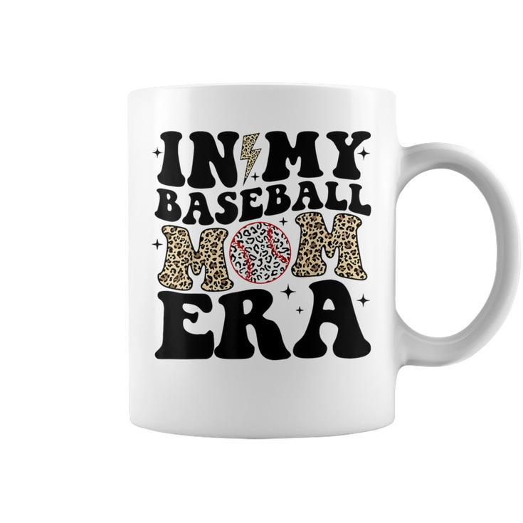 In My Baseball Mom Era Leopard Mom Baseball Mama Coffee Mug