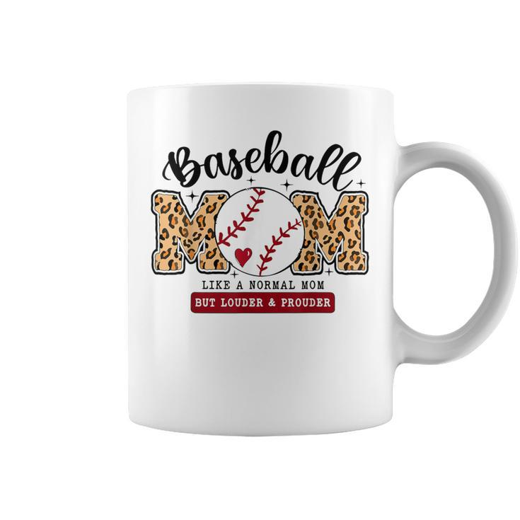 Baseball Mom Leopard Loud & Proud Baseball Mama Coffee Mug