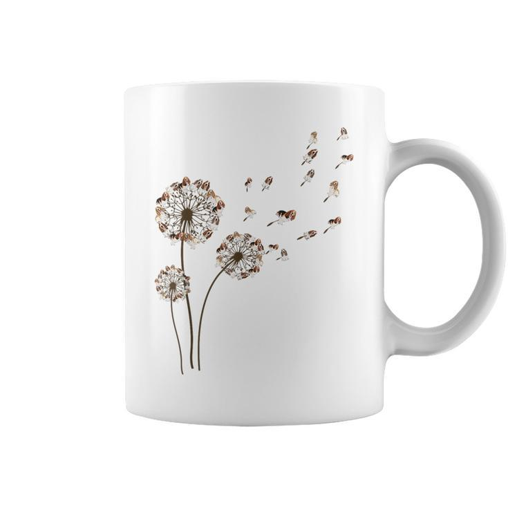 Basset-Hound Dandelion Flower Basshole Dog Mom Women Coffee Mug