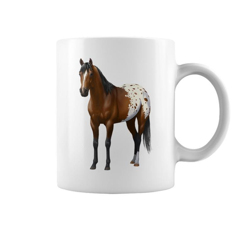 Beautiful Brown Bay Appaloosa Horse Lover Coffee Mug