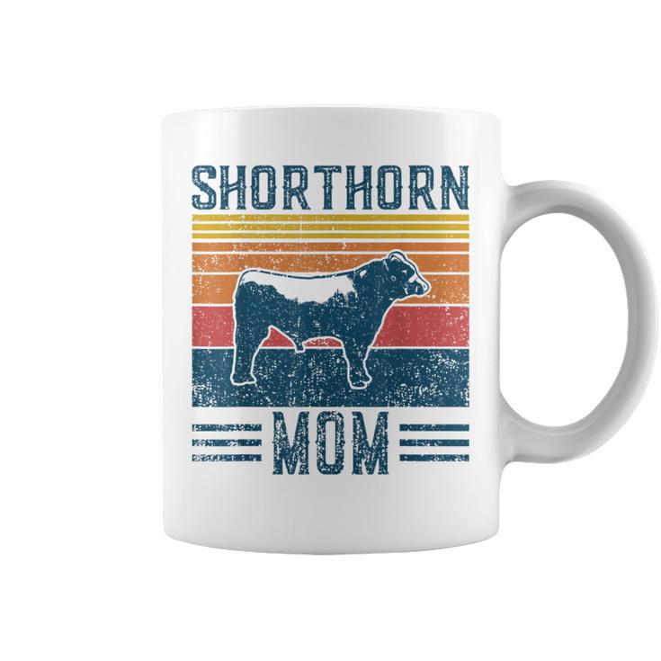 Best Cow Mom Vintage Cattle Shorthorn Coffee Mug