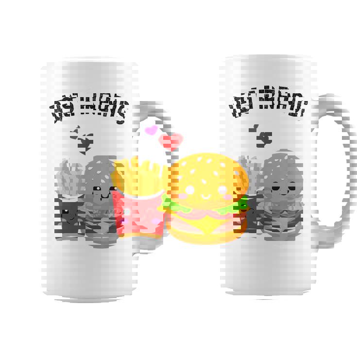 Best Friends Kawaii Burger & Fries Coffee Mug