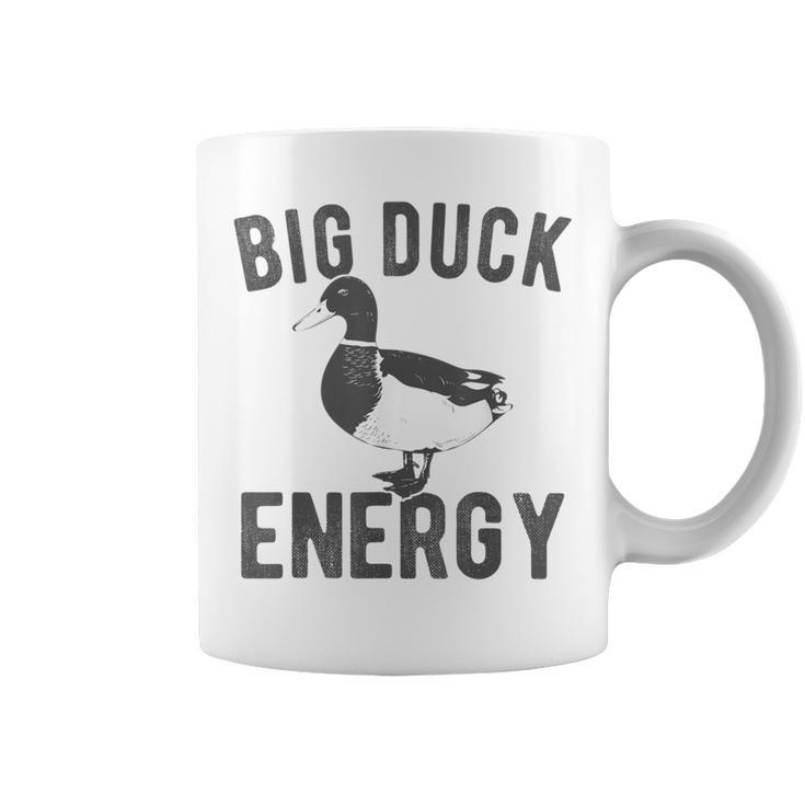 Big Duck Energy Retro Vintage Style Duck Meme Coffee Mug