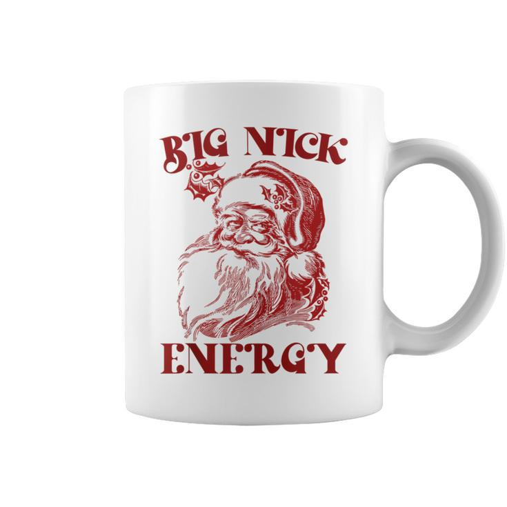Big Nick Energy Xmas Christmas Ugly Sweater Womens Coffee Mug