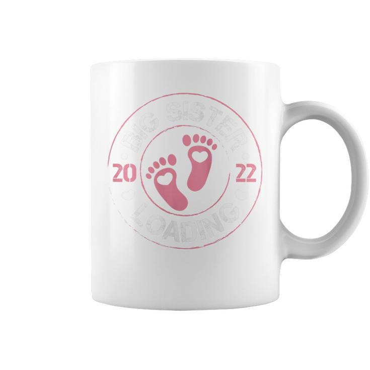 Big Sister 2022 Loading First Sibling Becoming Big Sister Coffee Mug