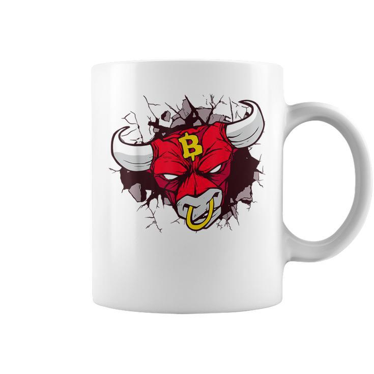 Bitcoin Bull Cryptocurrency Btc Coffee Mug