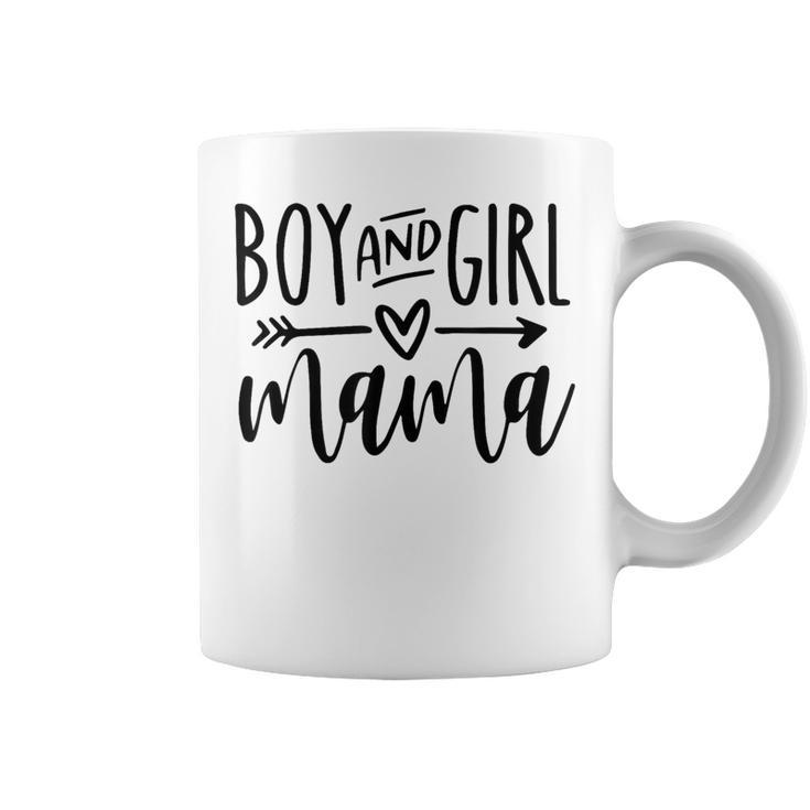 Boy And Girl Mama Mom Of Two Mommy Mother's Day Women Coffee Mug