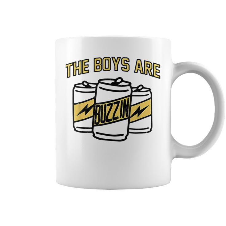 The Boys Are Buzzin Vintage Drinking Beer For Dad Coffee Mug