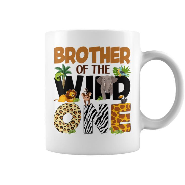 Brother Of The Birthday Wild One Safari Boy Family Matching Coffee Mug
