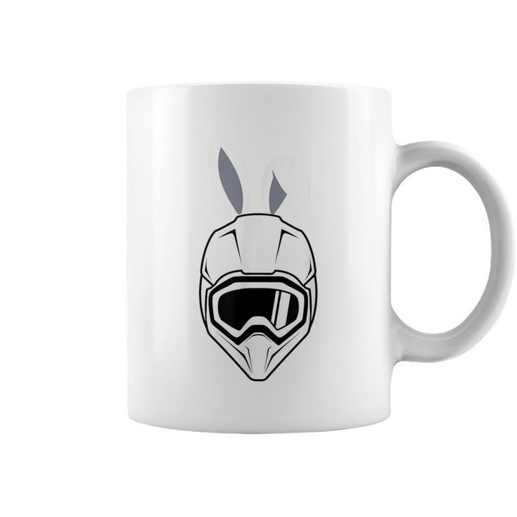 Bunny Ears Bike Helmet Happy Easter Coffee Mug