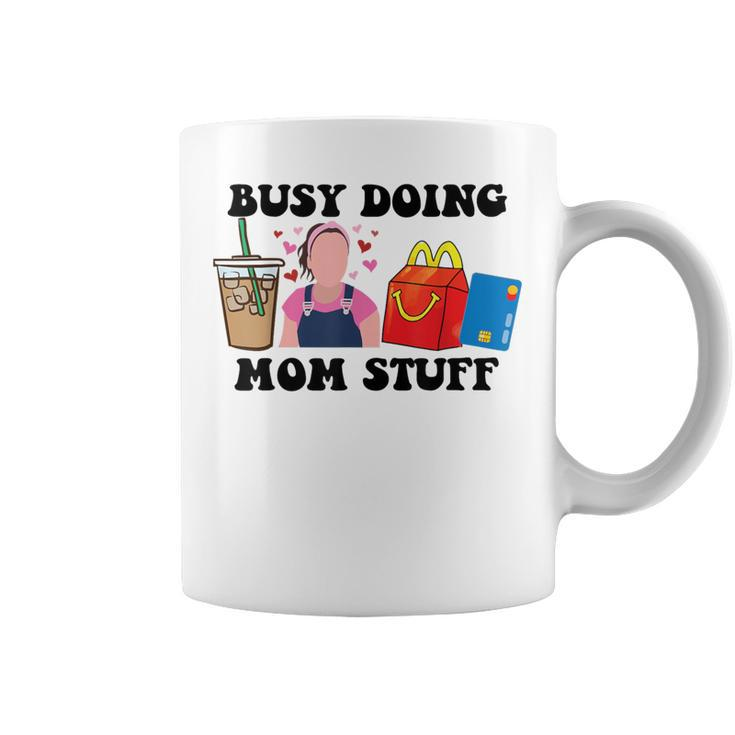 Busy Doing Mom Stuff Mommy Est 2023 New Mom Pregnancy Coffee Mug