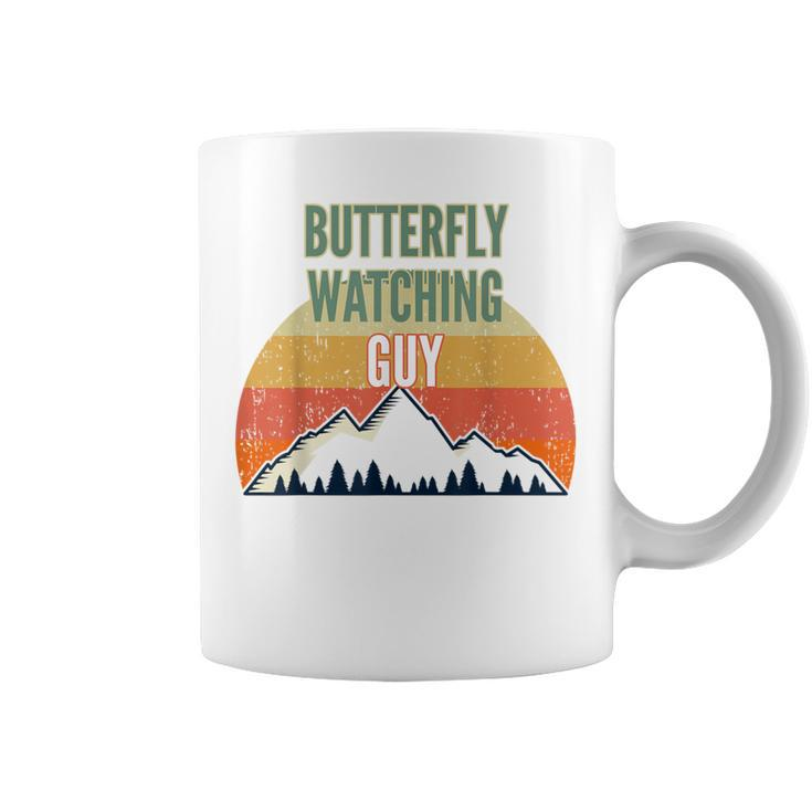 Butterfly Watching For Men Butterfly Watching Guy Coffee Mug