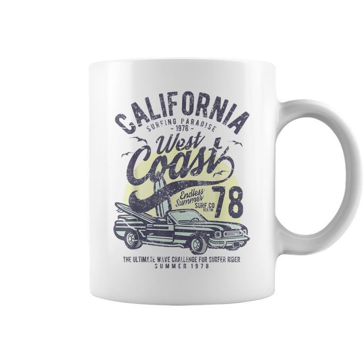 California West Coast Surfing Car Birthday Coffee Mug