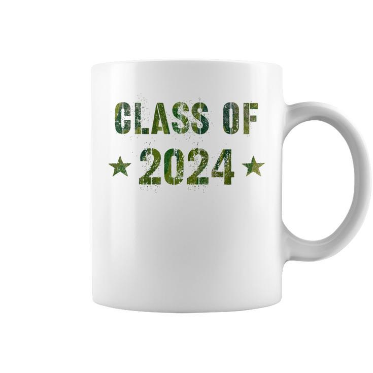 Camo Graduation Class Of 2024 12Th Grade Last Day Senior 12 Coffee Mug