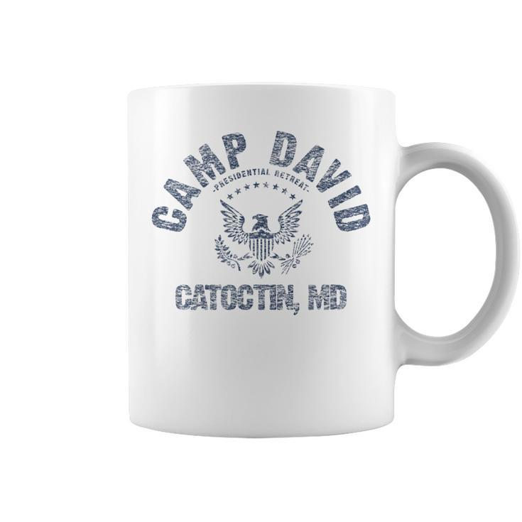Camp David Presidential Retreat Vintage Distressed Graphic Coffee Mug