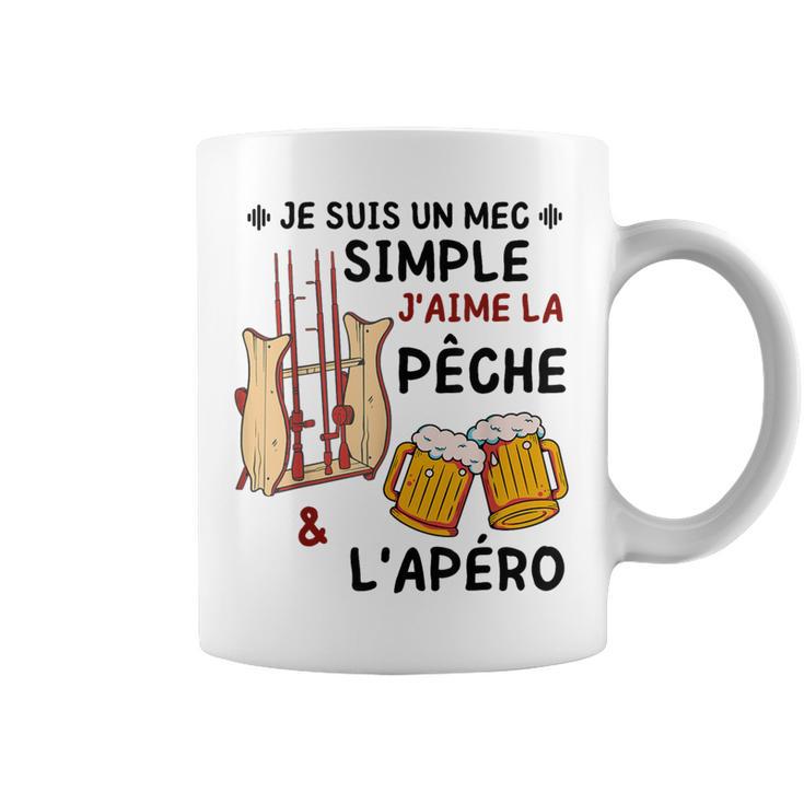 Drôle de tasse de pêche - Je pense à la pêche - cadeaux de pêche sarcastique - cadeau de pêche - cadeau mari amateur de poisson - tasse papa de pêche - France