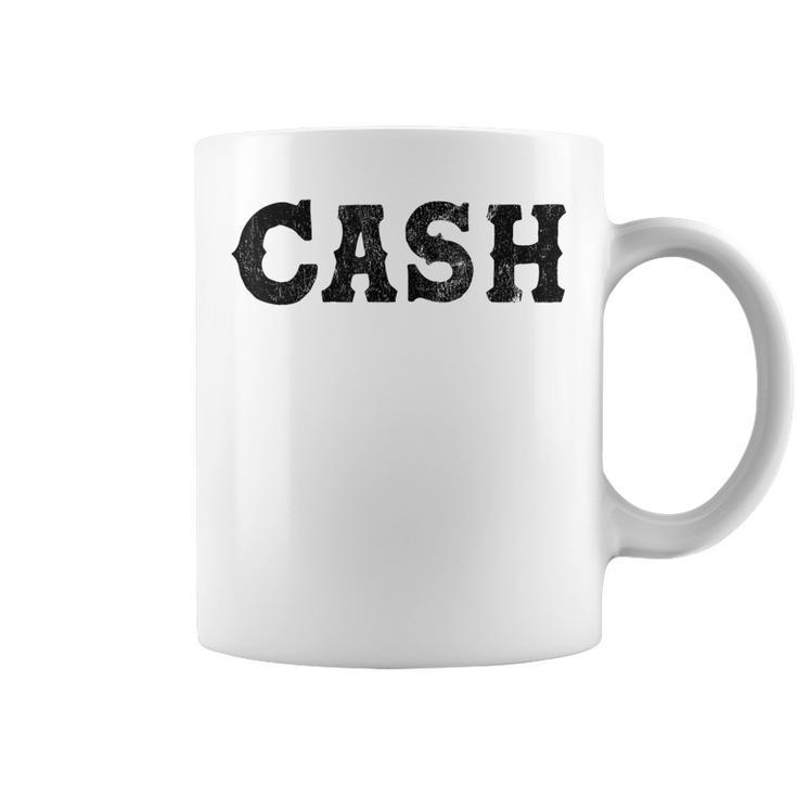 Cash Country Music Lovers Outlaw Vintage Retro Distressed Coffee Mug