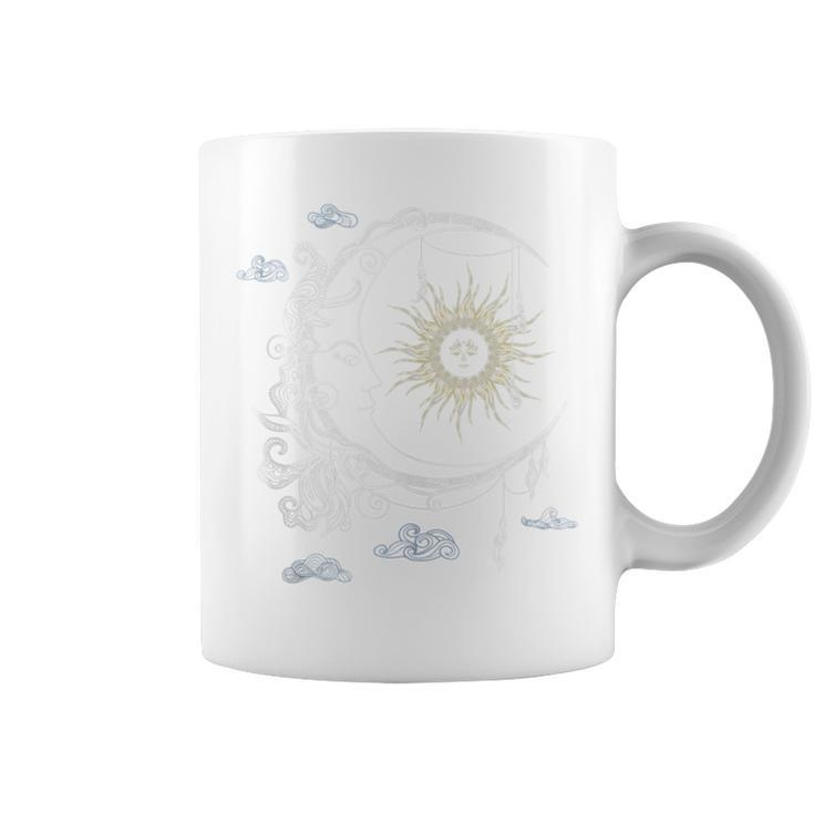 Celestial Sun Moon Vintage 90S Witch Whimsigoth Aesthetic Coffee Mug