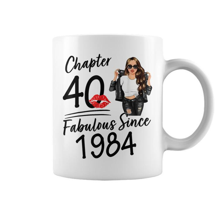 Chapter 40 Fabulous Since 1984 40Th Birthday For Girls Women Coffee Mug