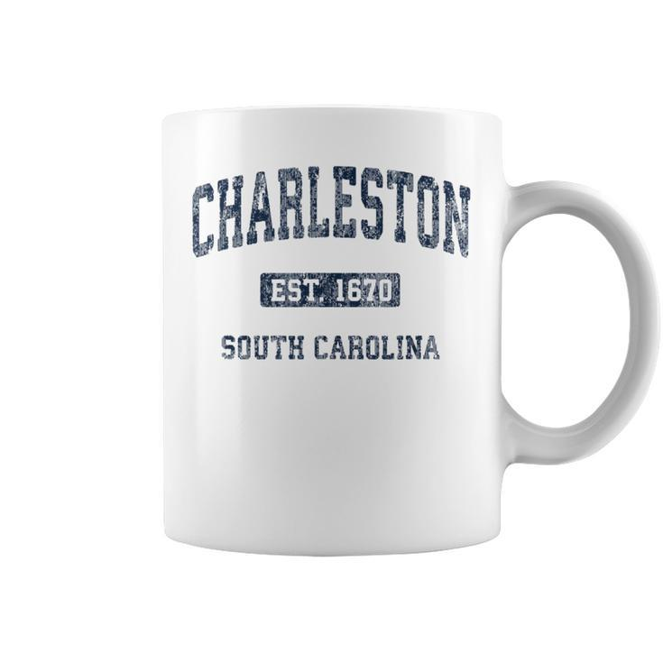 Charleston South Carolina Sc Vintage Athletic Sports Coffee Mug
