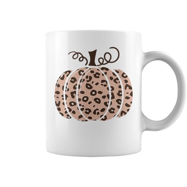 Cheetah Print Pumpkin Animal Print Pumpkin Coffee Mug