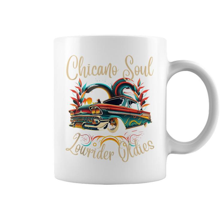 Chicano Soul Lowrider Oldies Car Clothing Low Slow Cholo Men Coffee Mug
