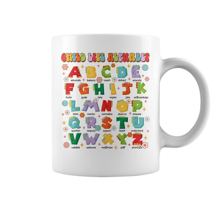Child Life Specialist Cls Dinosaur Dino Child Life Alphabet Coffee Mug