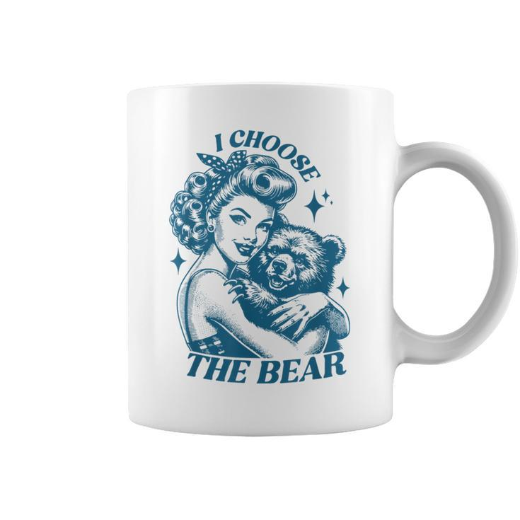 I Choose The Bear Motivational Team Bear Woods Girls Women Coffee Mug