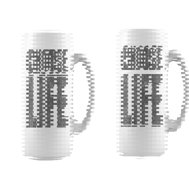 Choose Life Pro-Life Rétro Années 80 Tasse