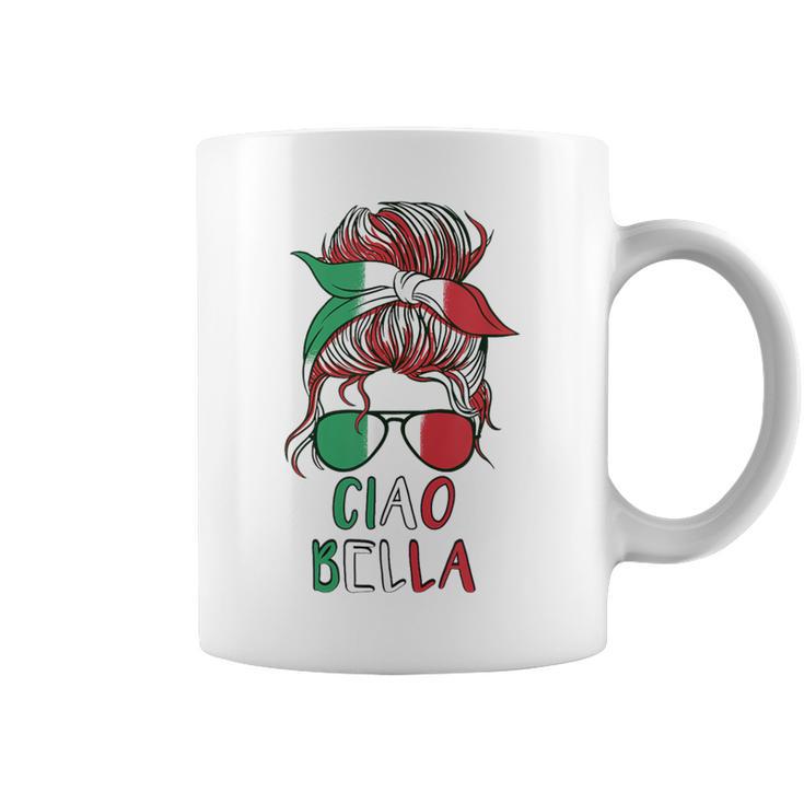 Ciao Bella Italian Flag With Sunglasses Tassen