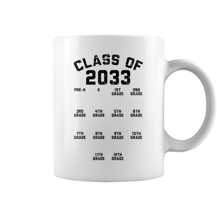 Class Of 2033 Grade Pre-K Grow With Me Handprint Coffee Mug