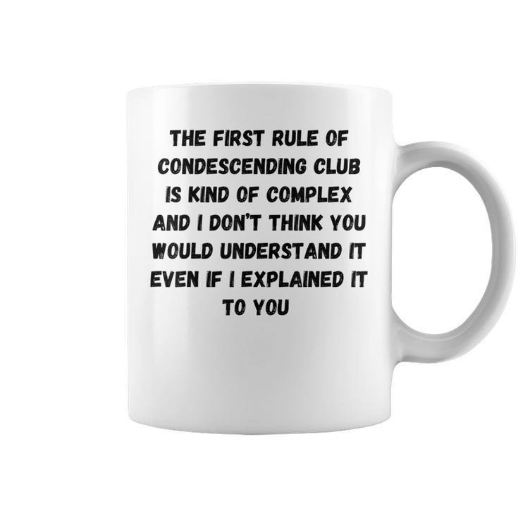 Condescending Club Condescending Mansplain Coffee Mug