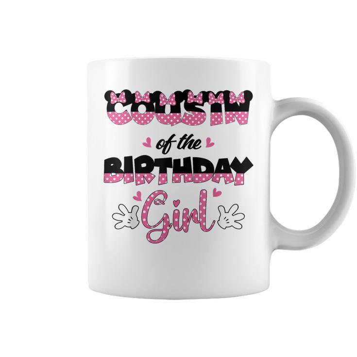 Cousin Of The Birthday Girl Mouse Family Matching Coffee Mug