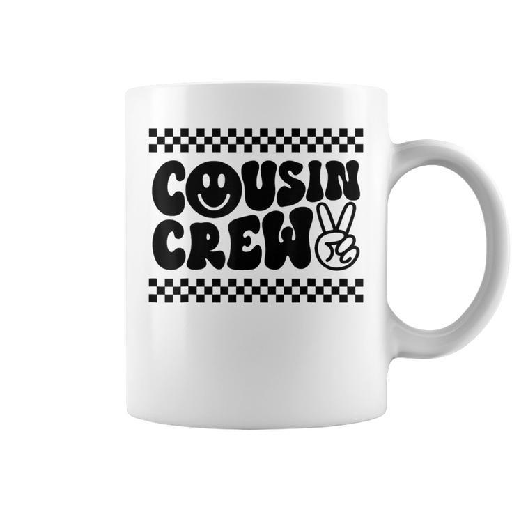 Cousin Crew Happy Face Matching Family Group Trip Vacation Coffee Mug