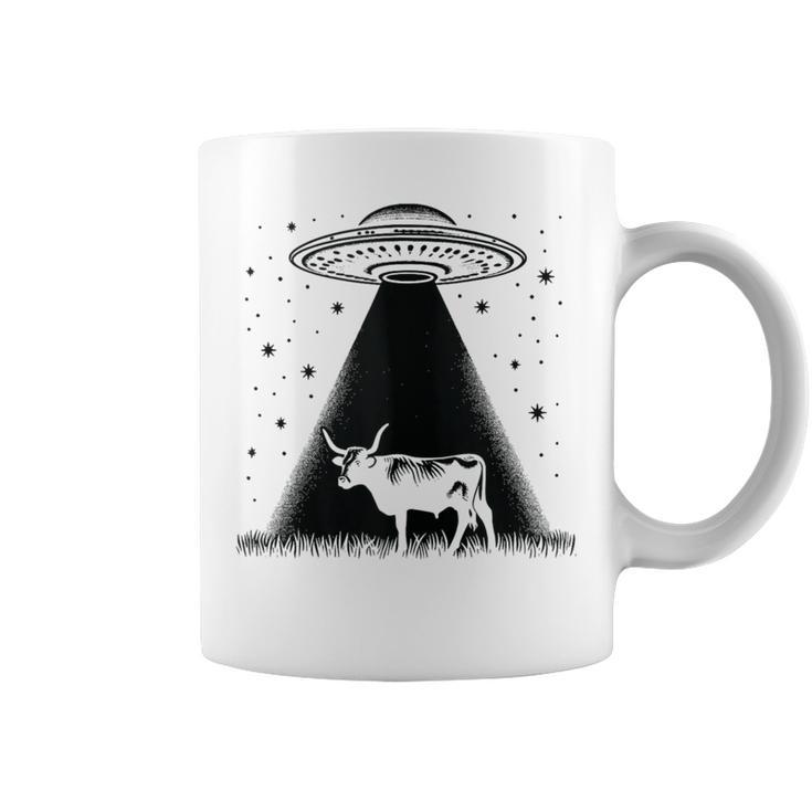 Cow Farmer Breeder Alien Shorthorn Cattle Ufo Coffee Mug