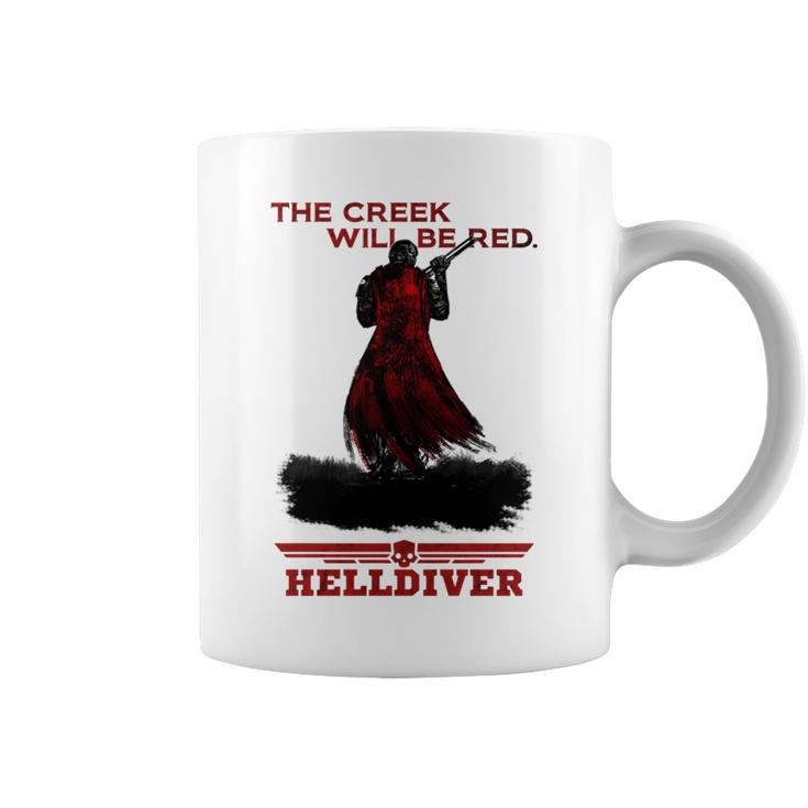 The Creek Will Be Red Game Platform Helldivers Hero Coffee Mug