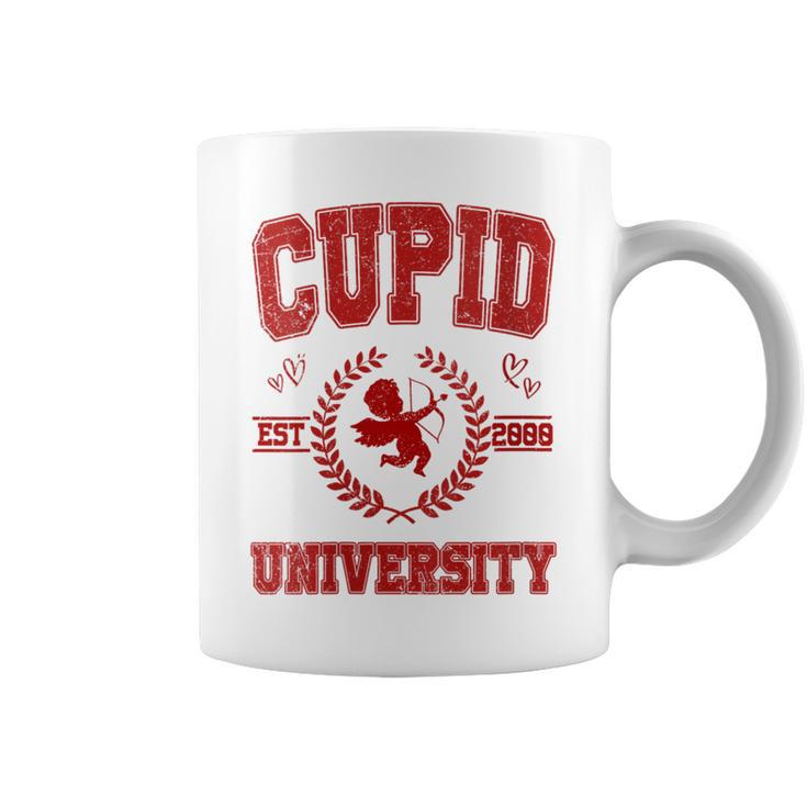 Cupid University Est 2000 Happy Valentine Day Anniversary Coffee Mug